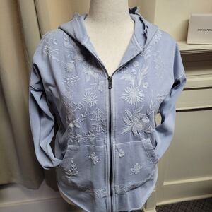 NWT Kyla Seo Caite Collection Embroided  Bohemian Style Zuri Hoodie (Sm.)